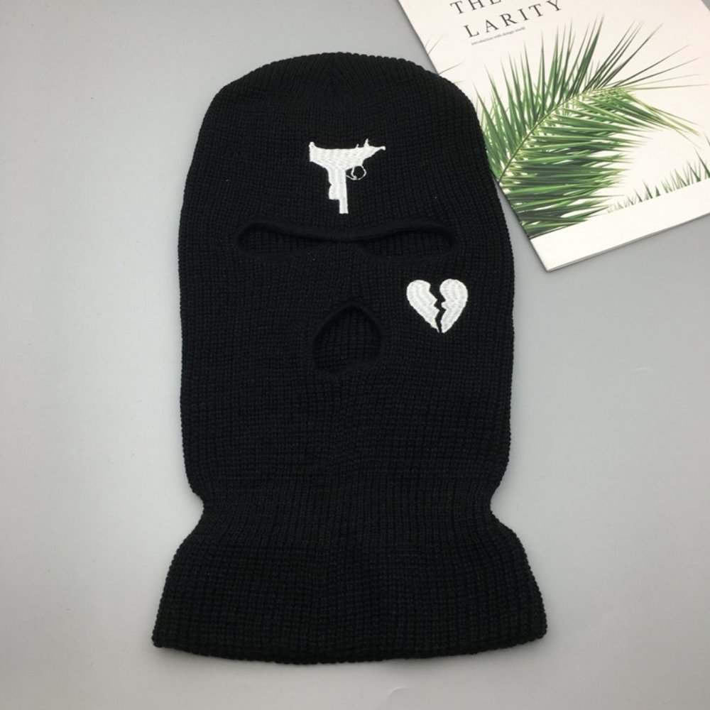 Fashion winter coldproof street knit hat retro three hole ski hat Barakl…
